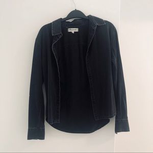 Madewell Small Black Chambray Oxford